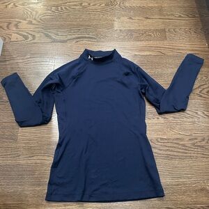 Under Armour Women's Navy Long Sleeve Compression Shirt Size S